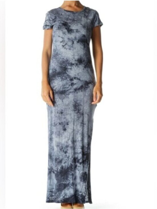 MICHAEL Michael Kors Dresses & Skirts - Michael Kors Blue Tie Dye Maxi Dress Beach Cover-Up 100% Linen Small Women's